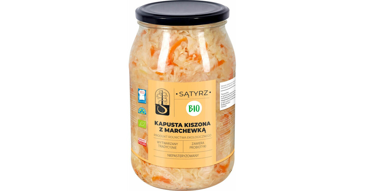 Sauerkraut mit Karotten BIO 800 g - SĄTYRZ - Biogo.de