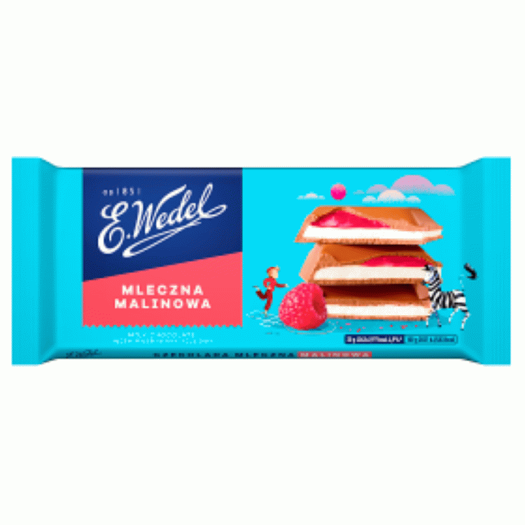 Himbeerschokolade gefüllt mit E. Wedel 100g - Biogo.de