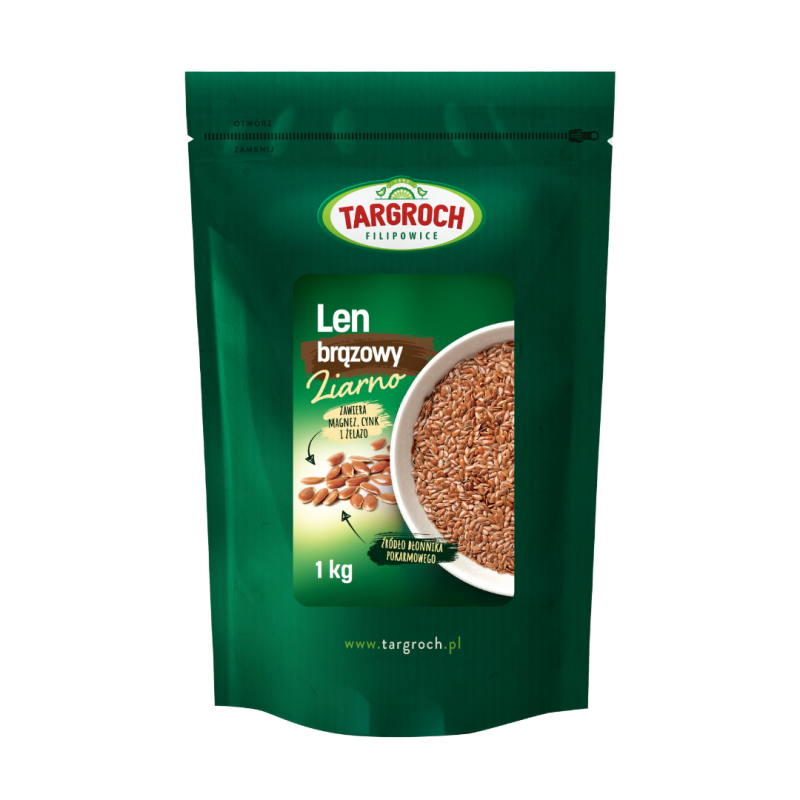 Braunes Flachskorn 1000g TARGROCH - Biogo.de