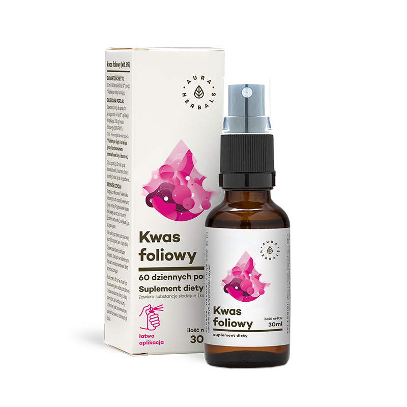 Vitamin B9 Folsäure Spray 240 Anwendungen 30 ml AURA HERBALS - Biogo.de