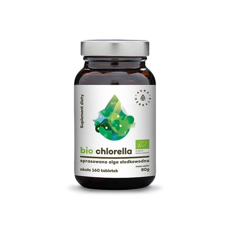 BIO-Chlorella 500 mg 160 Tabletten 80 g AURA-KRÄUTER