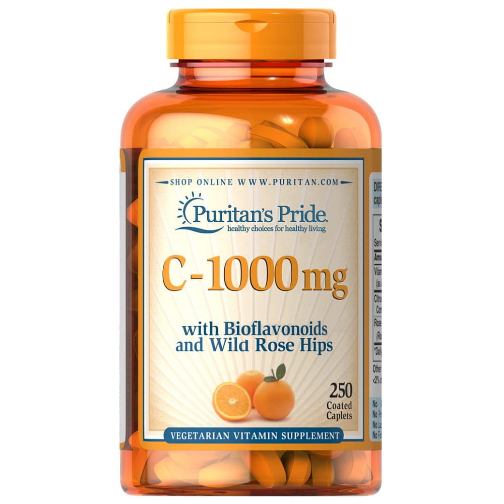 Vitamin C - 1000 mg L - Ascorbinsäure 250 Tabletten PURITAN'S PRIDE