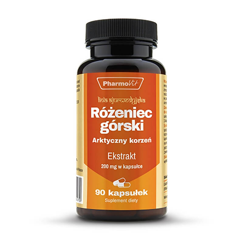 Rhodiola rosea 20:1 Rhodiola-Extrakt 200mg 90 Kapseln PHARMOVIT