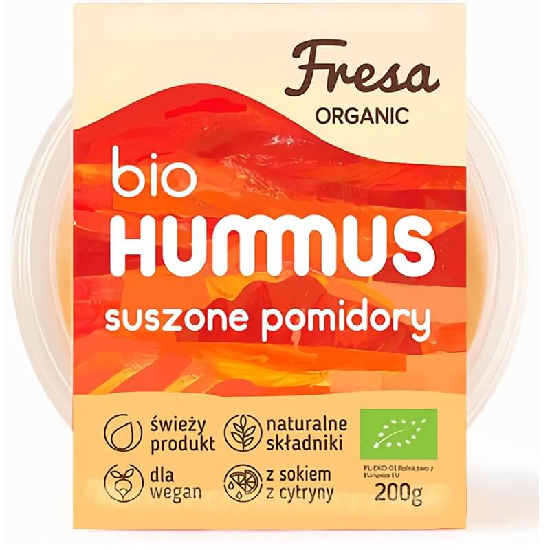 Hummus mit getrockneten Tomaten BIO 200 g - FRESA ORGANIC