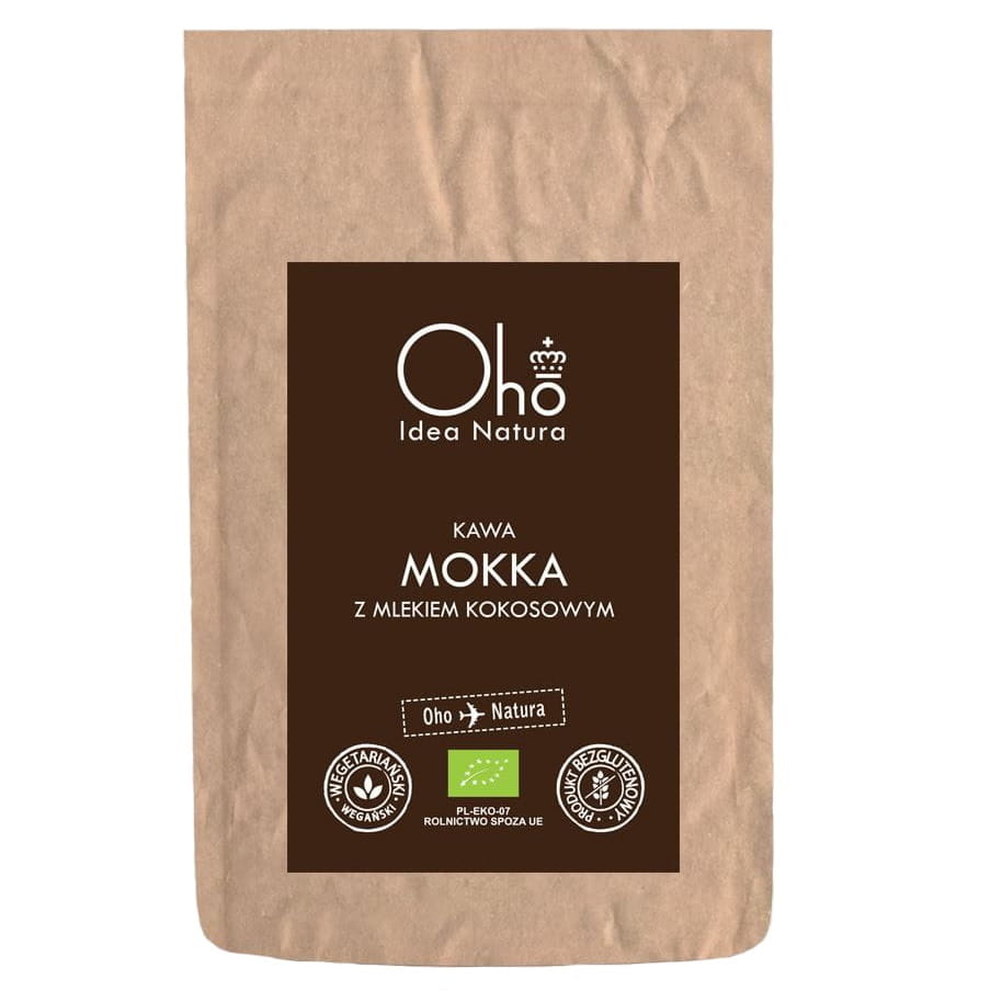 Glutenfreier Mokkakaffee mit Kokosgetränk BIO 100 g - OHO BAMBOO