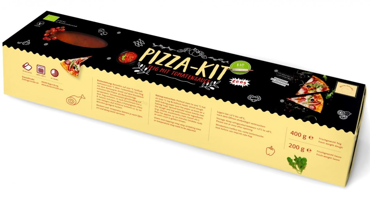 Pizzateig BIO 400 g + Tomatensauce (Glas) BIO 200 g - DONAU STRUDEL