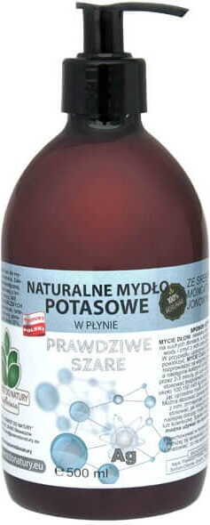 Echte graue Kaliumseife mit monoatomischer ionischer Flüssigkeit aus Silber ag 500ml SOAPHOUSE RETURN TO NATURE