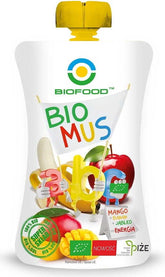 Mangomousse - Banane und Apfel BIO 90 g - BIO LEBENSMITTEL