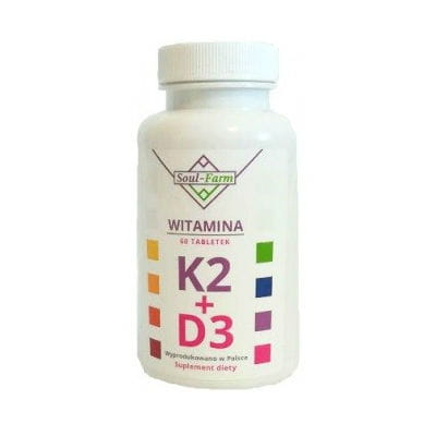 Vitamin K2MK7 + D3 60 Tabletten - SOUL FARM