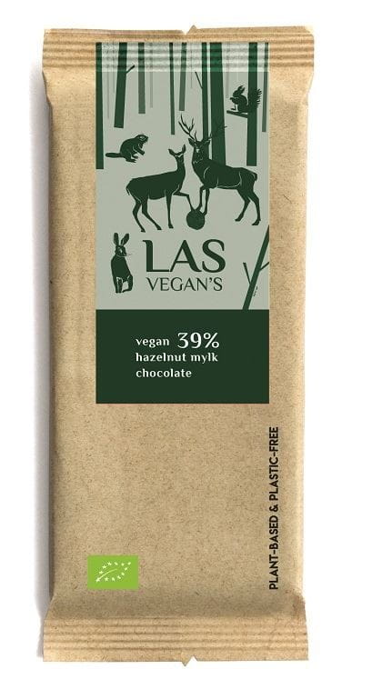 Tafel Schokolade und Nuss BIO 50 g - LAS VEGANS