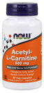 Acetyl Lcarnitine hci 500 MG 50 Kapseln NOW FOODS