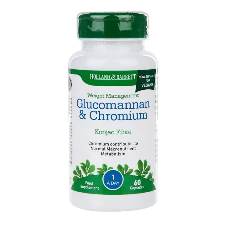 Glucomannan & Chrom 60 Kapseln HOLLAND & BARRETT