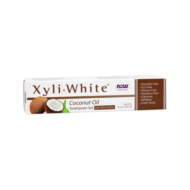 Xyliwhite Kokosöl-Zahnpasta-Gel mit Minzgeschmack Zahnpasta 181 g NOW FOODS