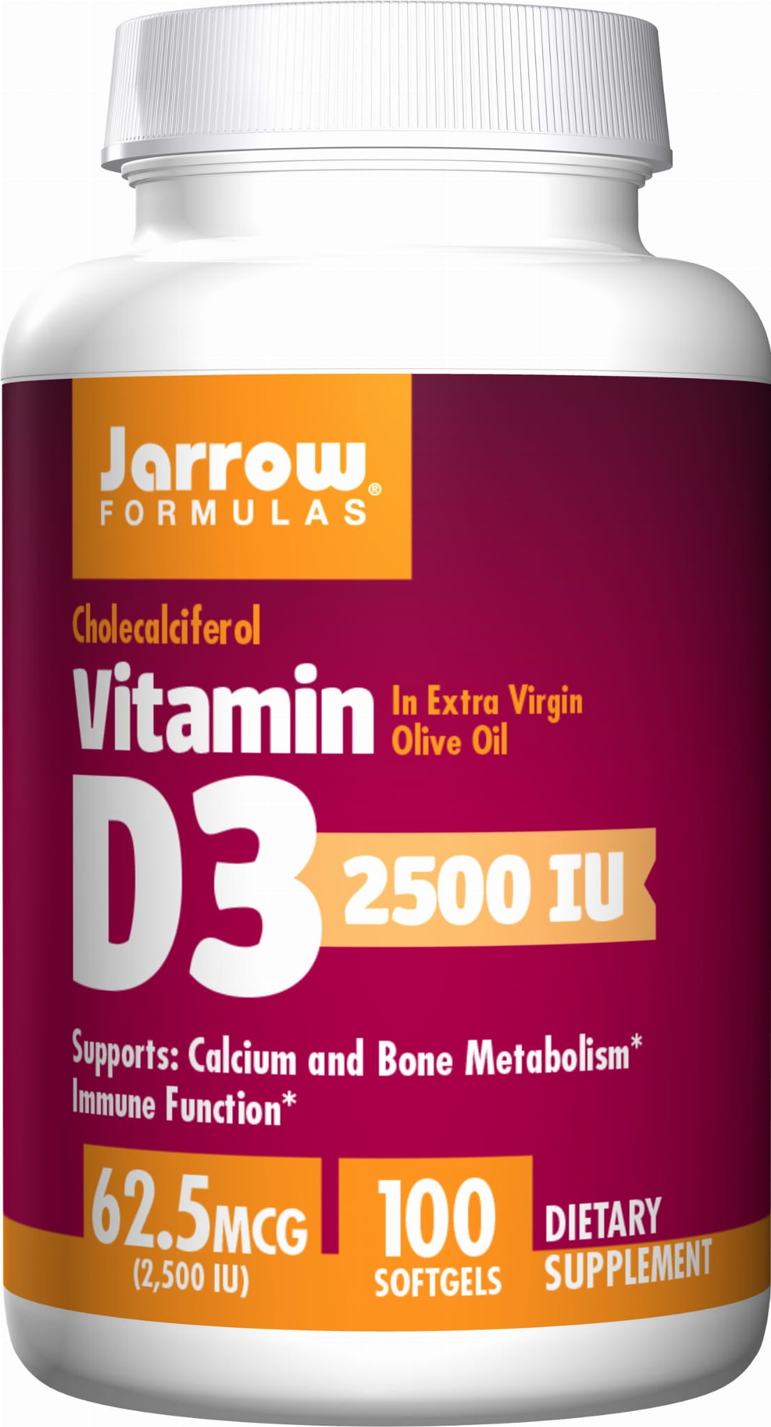 Vitamin D3 2500 IE 100 Kapseln JARROW-FORMELN
