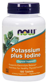 Kalium plus Jod Kalium und Jod 180 Tabletten NOW FOODS