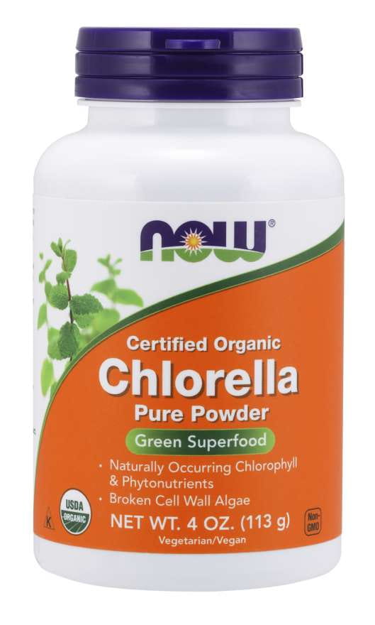 Eco Chlorella Broken Cell Walls 113 g NOW FOODS