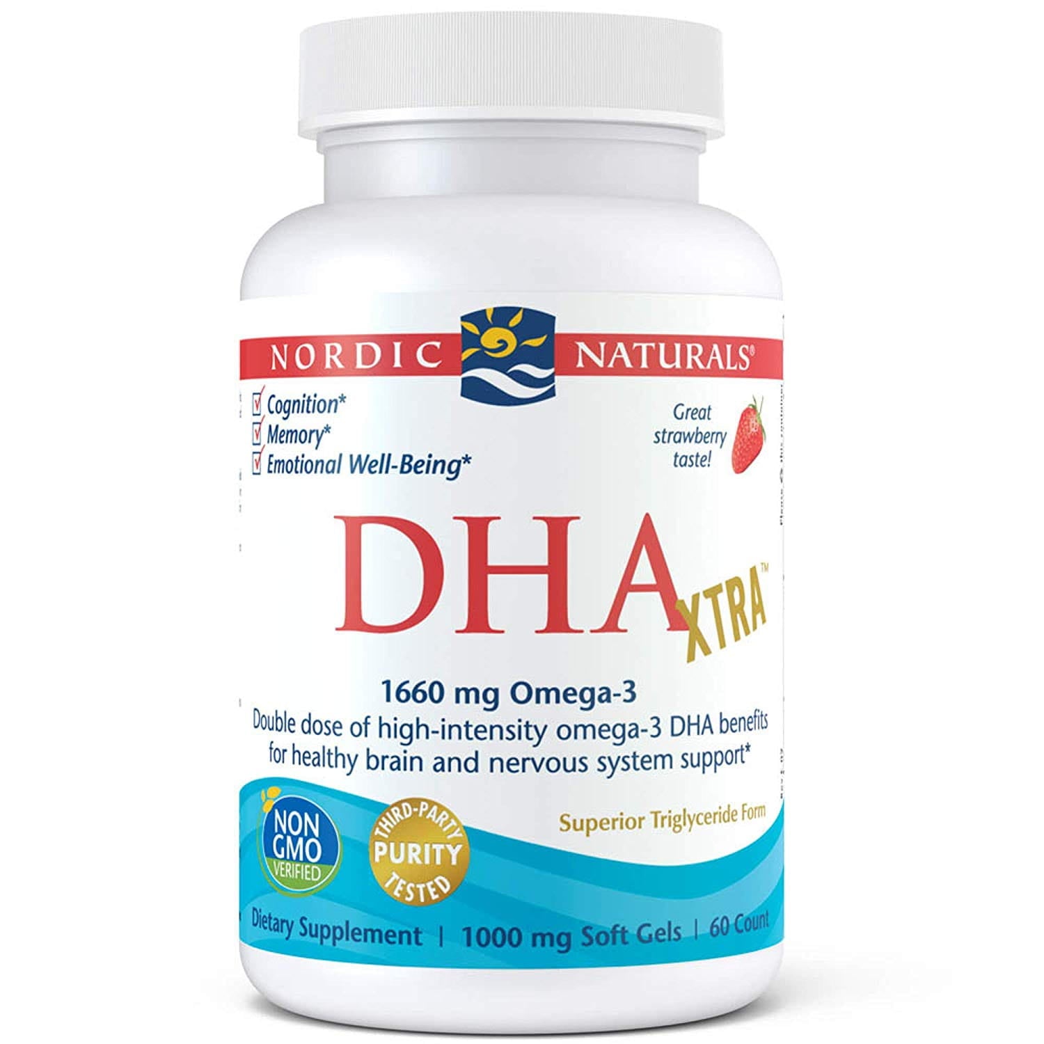 DHA xtra OMEGA3-Öl 60 Kapseln NORDIC NATURALS