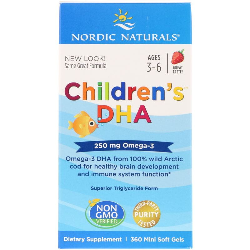 DHA für Kinder 250 MG 360 Kapseln NORDIC NATURALS