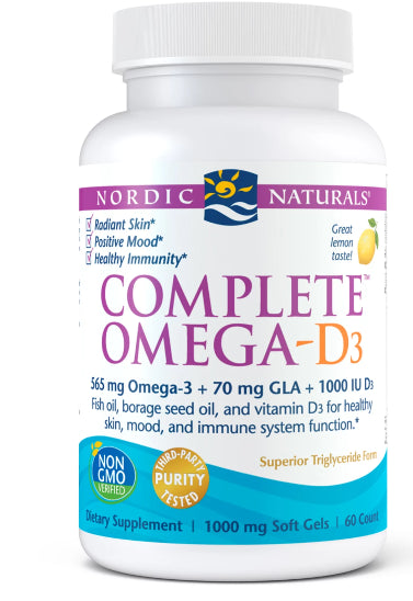 Komplettes OmegaD3 60 Kapseln NORDIC NATURALS