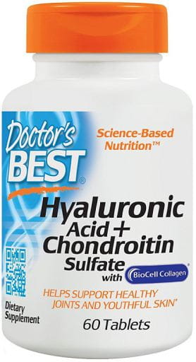 Hyaluronsäure und Chondroitinsulfat mit Biocell-Kollagen 60 Tabletten DOCTOR'S BEST