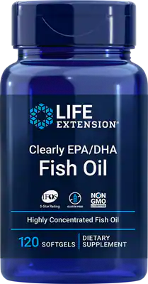 Fischöl OMEGA3 klar EPA / DHA Fischöl 120 Stück LEBENSVERLÄNGERUNG