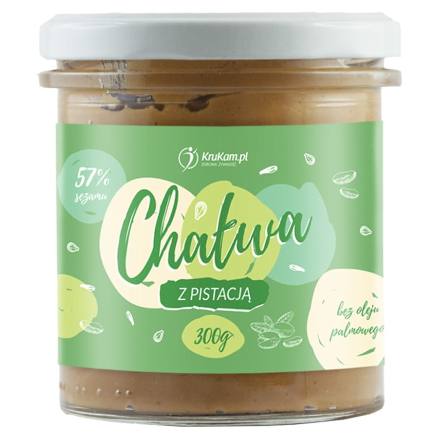 Halva mit Pistazien gesüßt mit Xylit 300g KRUKAM