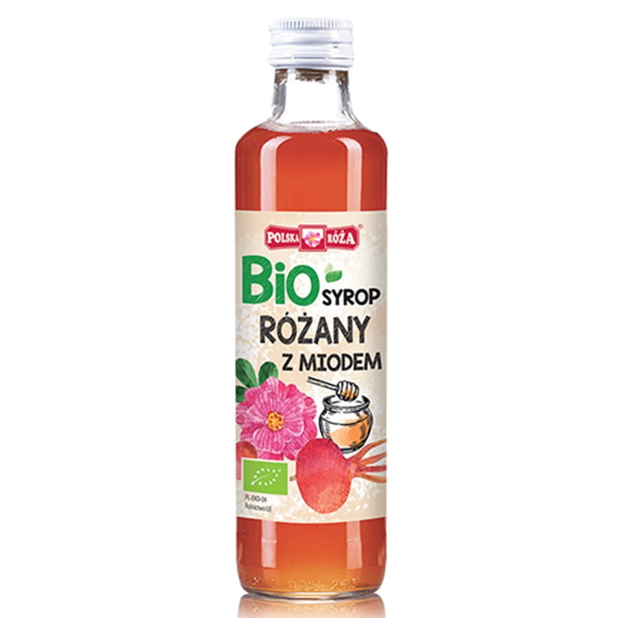 Rosensirup mit Honig POLISH ROSE BIO 250 ml