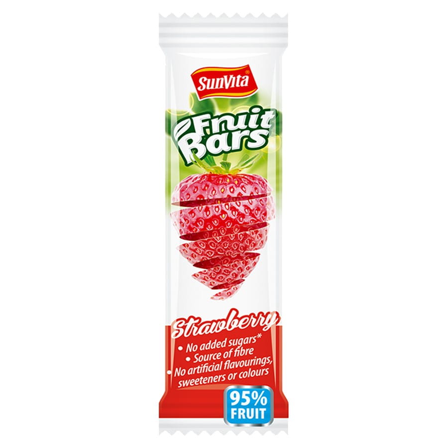 Fruchtriegel ohne Zuckerzusatz - Erdbeere 20g SUNVITA