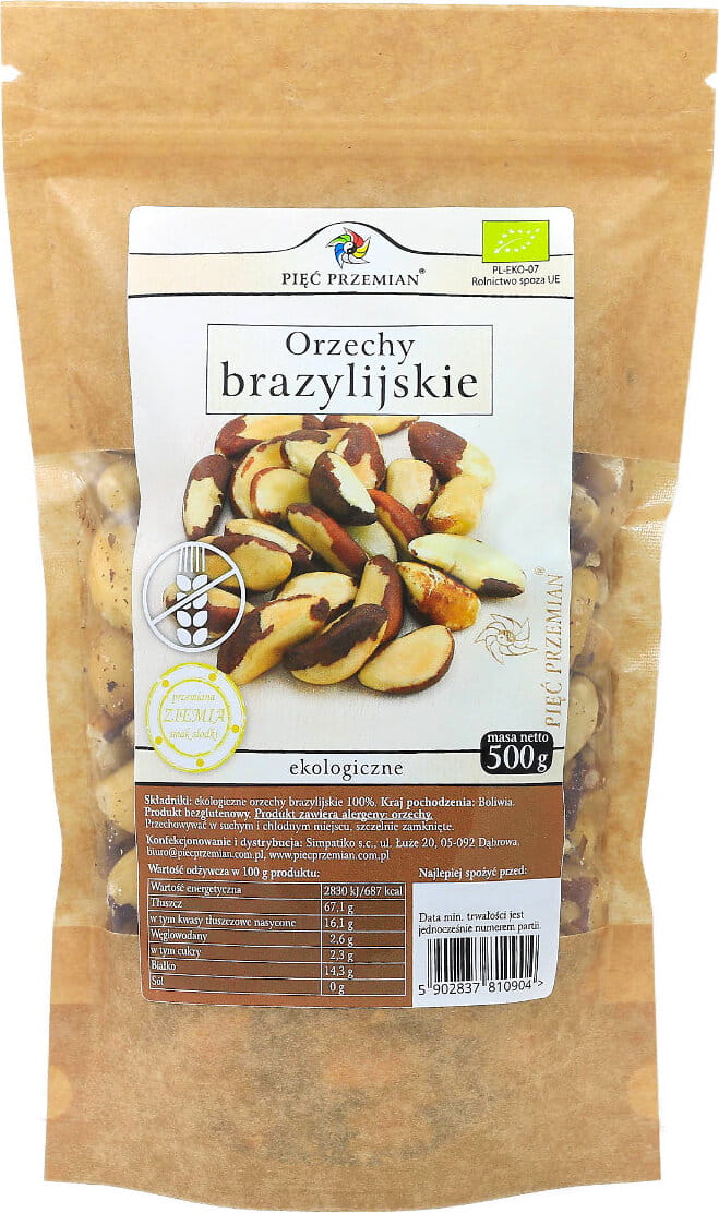 Paranüsse BIO 500g FÜNF ÄNDERUNGEN