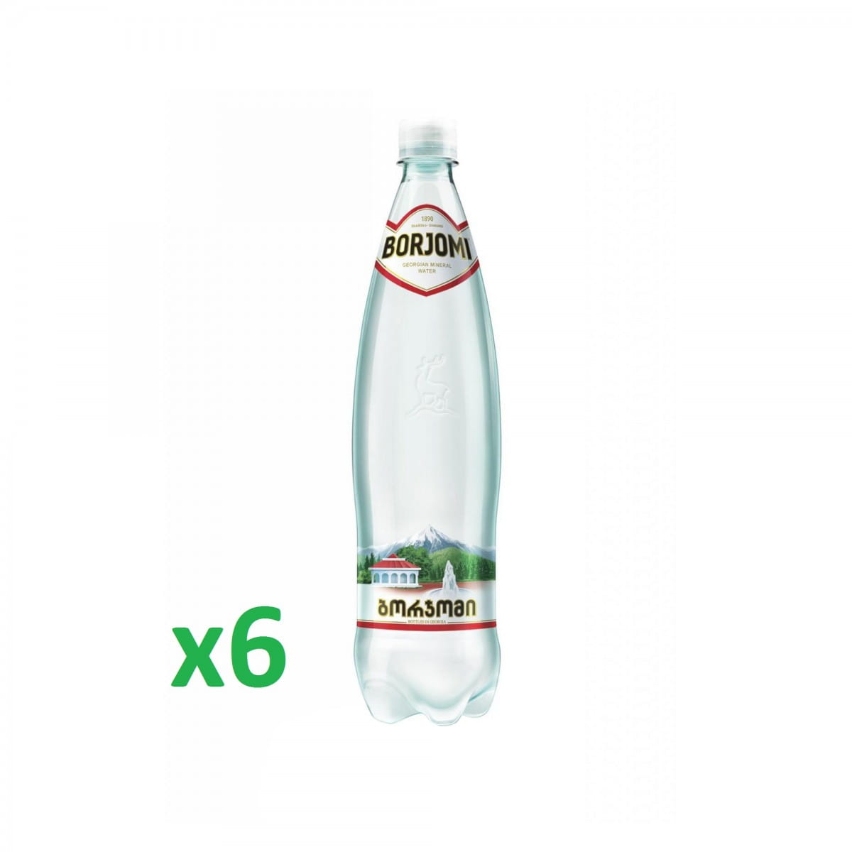 Schrumpffolie. PET-Mineralwasser 1000 ml 6 Stk.