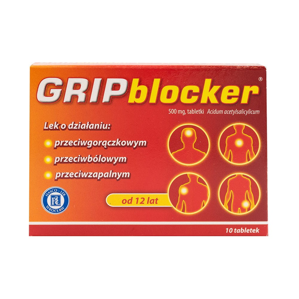 Gripblocker gegen Schmerzen und Fieber 10 HASCO-LEK Tabletten