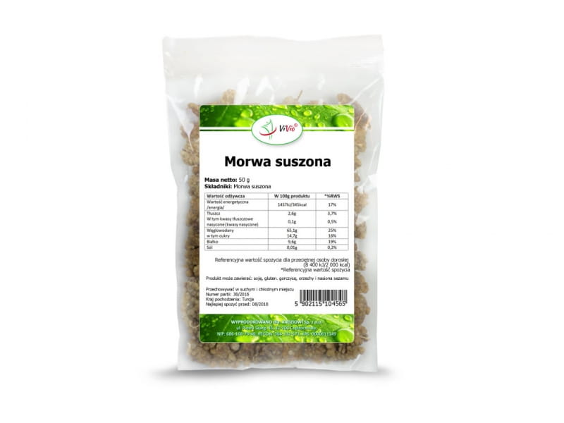 Weiße Maulbeere ohne Kerne 50g VIVIO - Biogo.de