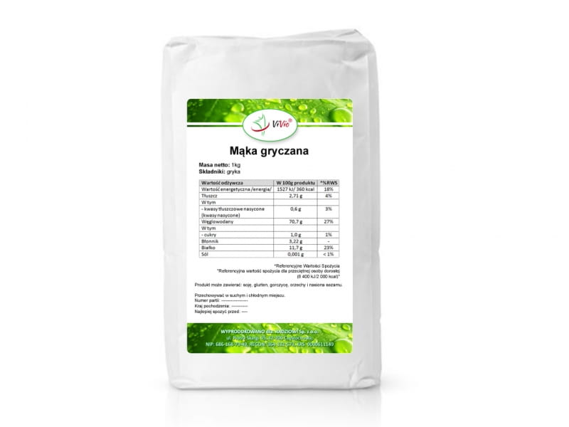 Buchweizenmehl 1000g - VIVIO - Biogo.de