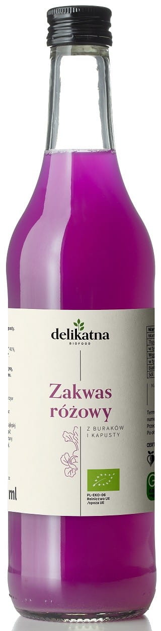 Rosakohl Sauerteig mit Apfel und roter Bete BIO 500 ml - DELICATE - Biogo.de