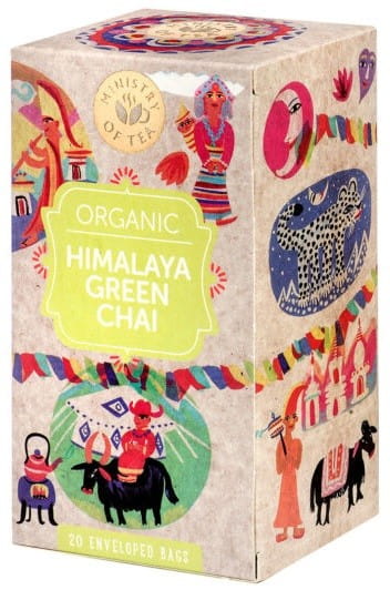 Grüner Chai-Tee mit Zitronengras (HIMALAYA green chai) BIO (20 x 175 g) 35 g - MINISTRY OF TEA - Biogo.de