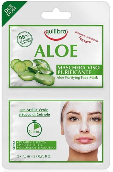 Aloe Gesichtsmaske 2x75ml EQUILIBRA - Biogo.de