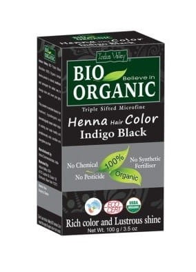 Henna für Haare ECO BLACK 100g INDUS VALLEY - Biogo.de