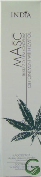 Beruhigende Salbe mit Hanföl 50ml INDIEN - Biogo.de