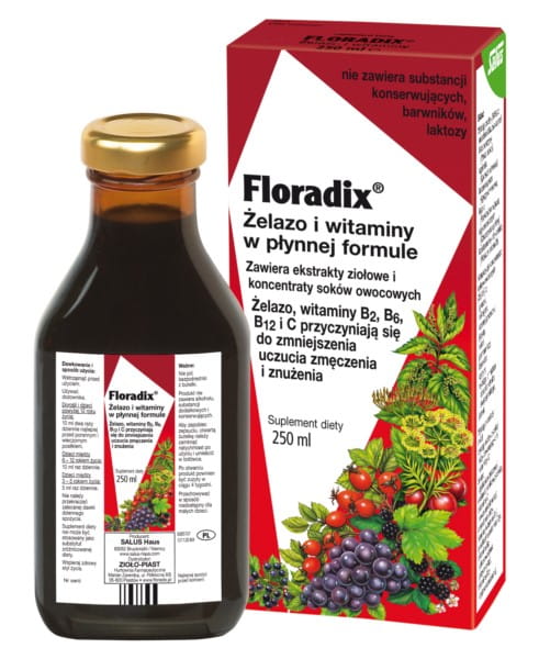 Kräuter - Eisen und Vitamin Nabe 250 ml FLORADIX flüssig - Biogo.de