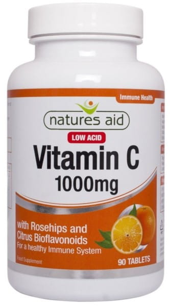 Vitamin C 1000 MG 90 Tabs Säurearm NATURES AID - Biogo.de
