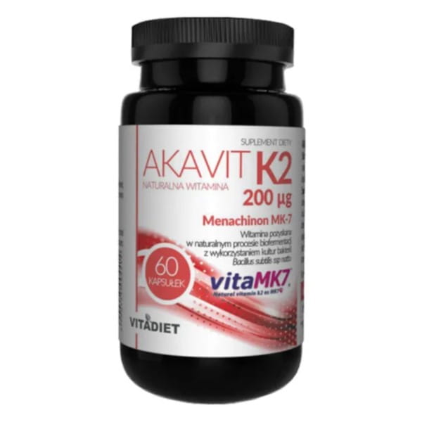 Akavit Vitamin K2 200 IE 60 Kapseln VITADIET - Biogo.de