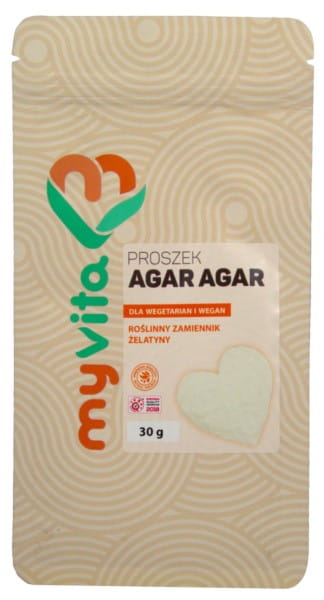 Agar-Pulver 30 g natürliches MYVITA-Verdickungsmittel - Biogo.de