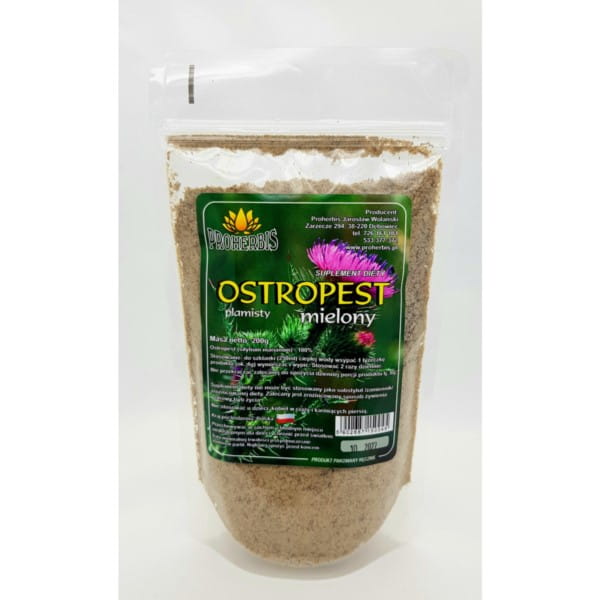 Gemahlene Mariendistel 200 g PROHERBIS - Biogo.de