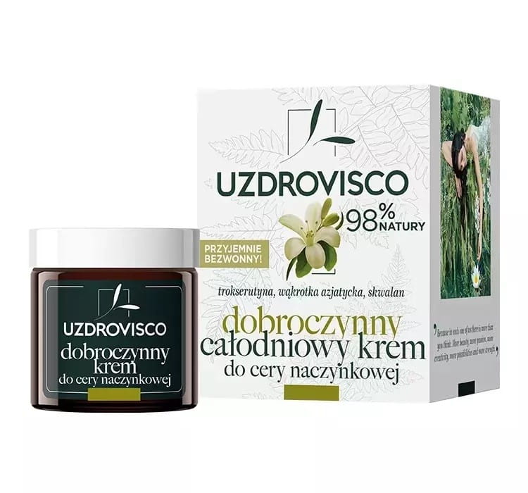 Ganztägige Gesichtscreme für Couperose-Haut 50 ml - UZDROVISCO - Biogo.de