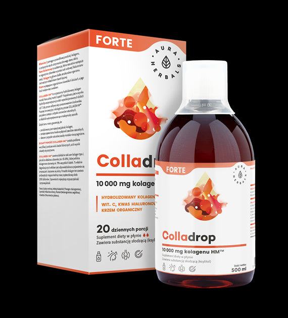 Colladrop FORTE Meereskollagen 10000 mg 500 ml AURA HERBALS - Biogo.de