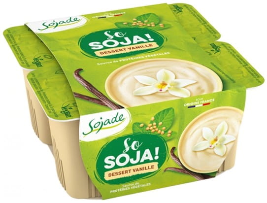 Glutenfreies Soja-Dessert BIO (4 x 100 g) 400 g - SOJADE - Biogo.de