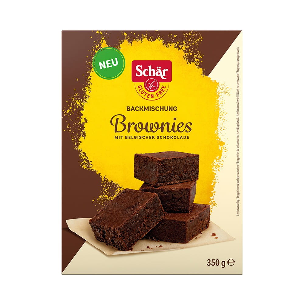 Glutenfreie Brownies Backmischung 350 g - SCHÄR - Biogo.de