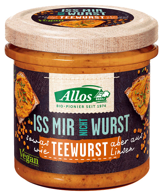 VEGANE PASTA A’LA WURST TEEWURST GLUTENFREI BIO 135 g - ALLOS - Biogo.de