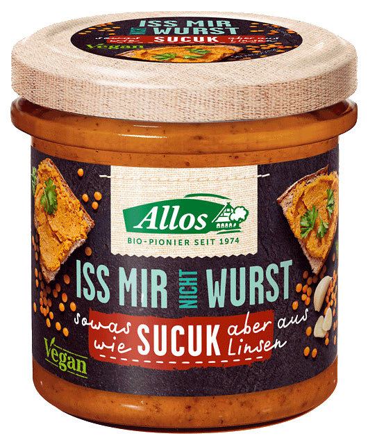 VEGANE PASTA A'LA SUCUK WURST GLUTENFREI BIO 135 g - ALLOS - Biogo.de