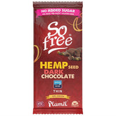 Hanfschokolade mit Xylit mit Hanfsamen so frei Hanfsamen Zartbitterschokolade 70g PLAMIL
